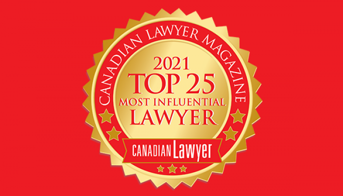 Marcus M. Sixta named one of the top 25 most influential lawyers in Canada